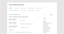Desktop Screenshot of mallorca-intern.de